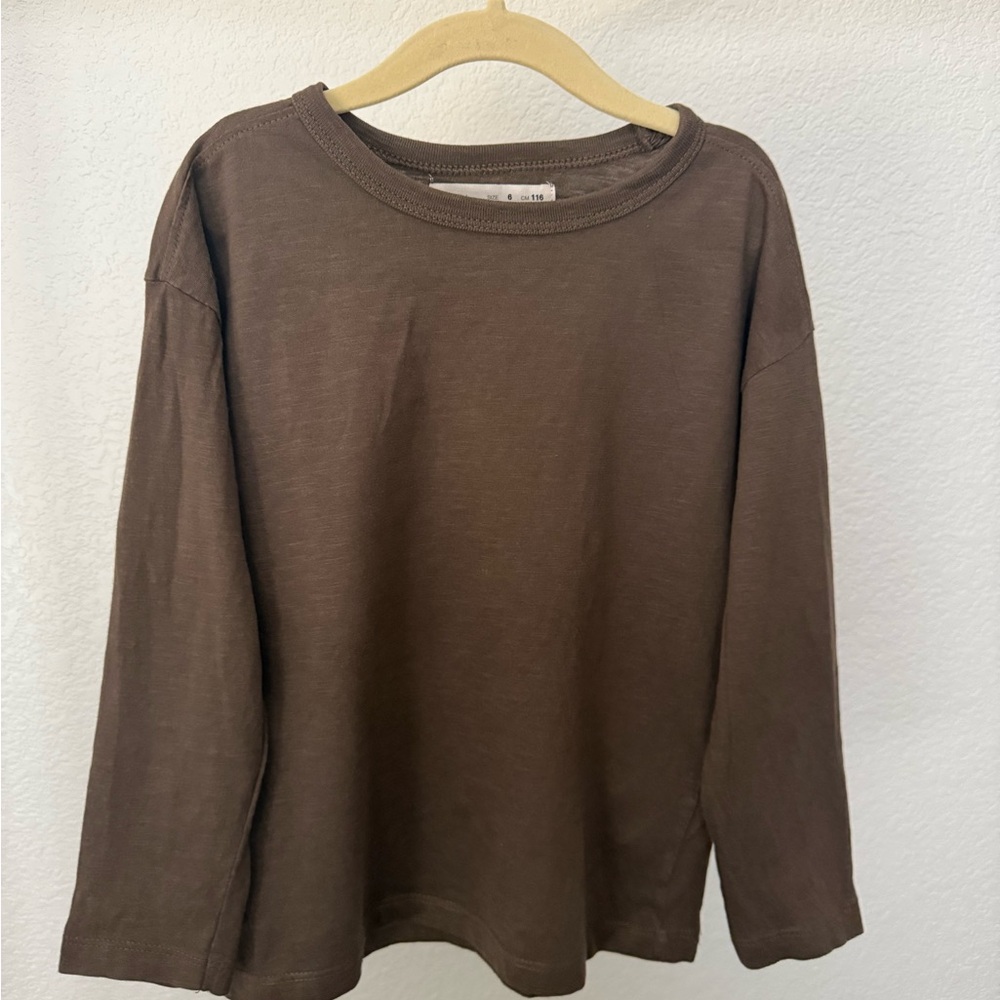 Zara Kids Long Sleeve Top, Size 6